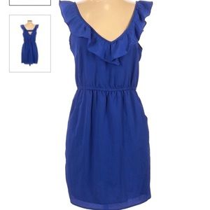 KINA Summer Dress w/ Pockets Royal Blue